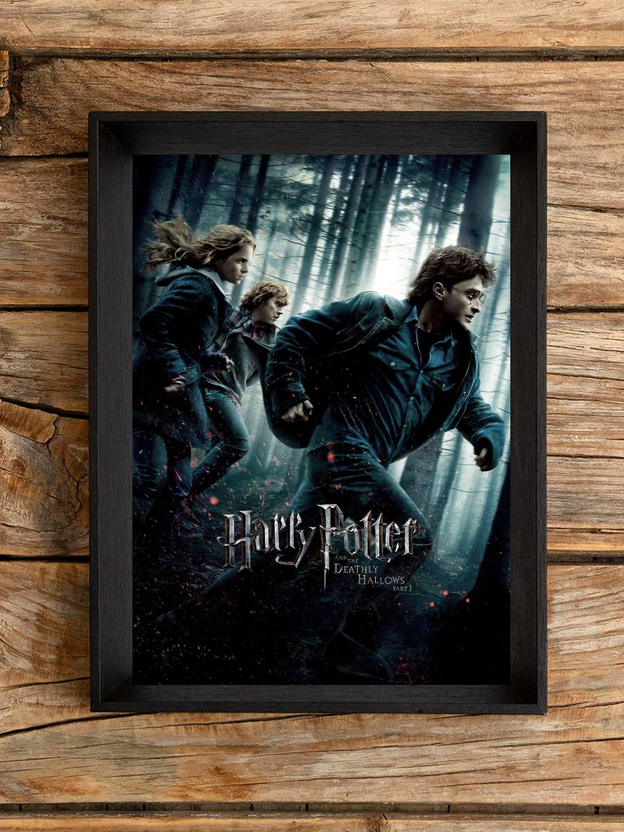 Harry Potter ve Ölüm Yadigârları: Bölüm 1 - Harry Potter and the Deathly Hallows: Part 1 Film Tablo Siyah Çerçeveli Film Poster Afiş Tablo