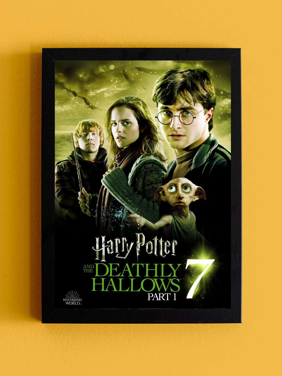 Harry Potter ve Ölüm Yadigârları: Bölüm 1 - Harry Potter and the Deathly Hallows: Part 1 Film Tablo Siyah Çerçeveli Film Poster Afiş Tablo