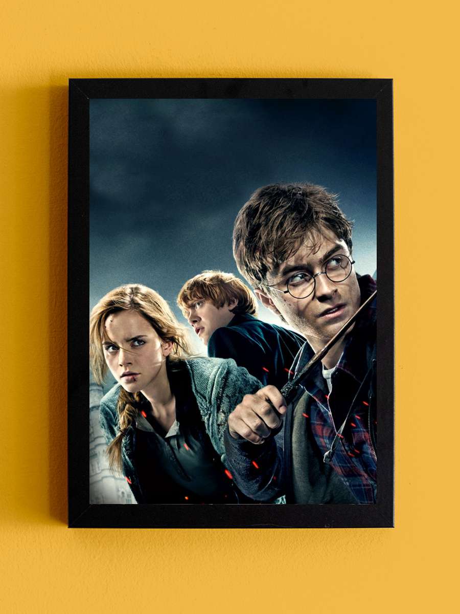 Harry Potter ve Ölüm Yadigârları: Bölüm 1 - Harry Potter and the Deathly Hallows: Part 1 Film Tablo Siyah Çerçeveli Film Poster Afiş Tablo