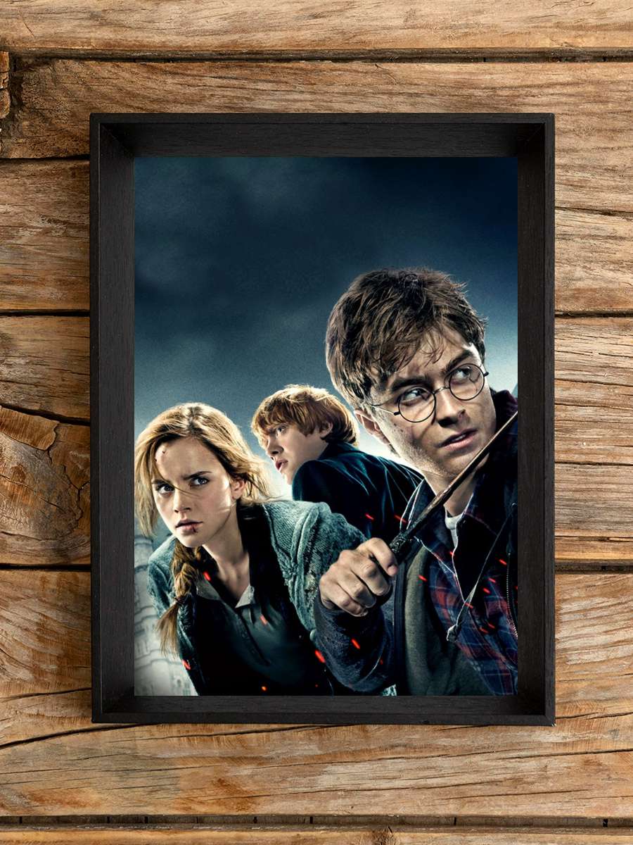 Harry Potter ve Ölüm Yadigârları: Bölüm 1 - Harry Potter and the Deathly Hallows: Part 1 Film Tablo Siyah Çerçeveli Film Poster Afiş Tablo