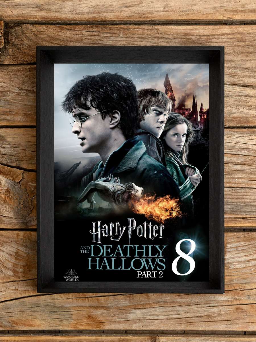 Harry Potter ve Ölüm Yadigârları: Bölüm 2 - Harry Potter and the Deathly Hallows: Part 2 Film Tablo Siyah Çerçeveli Film Poster Afiş Tablo