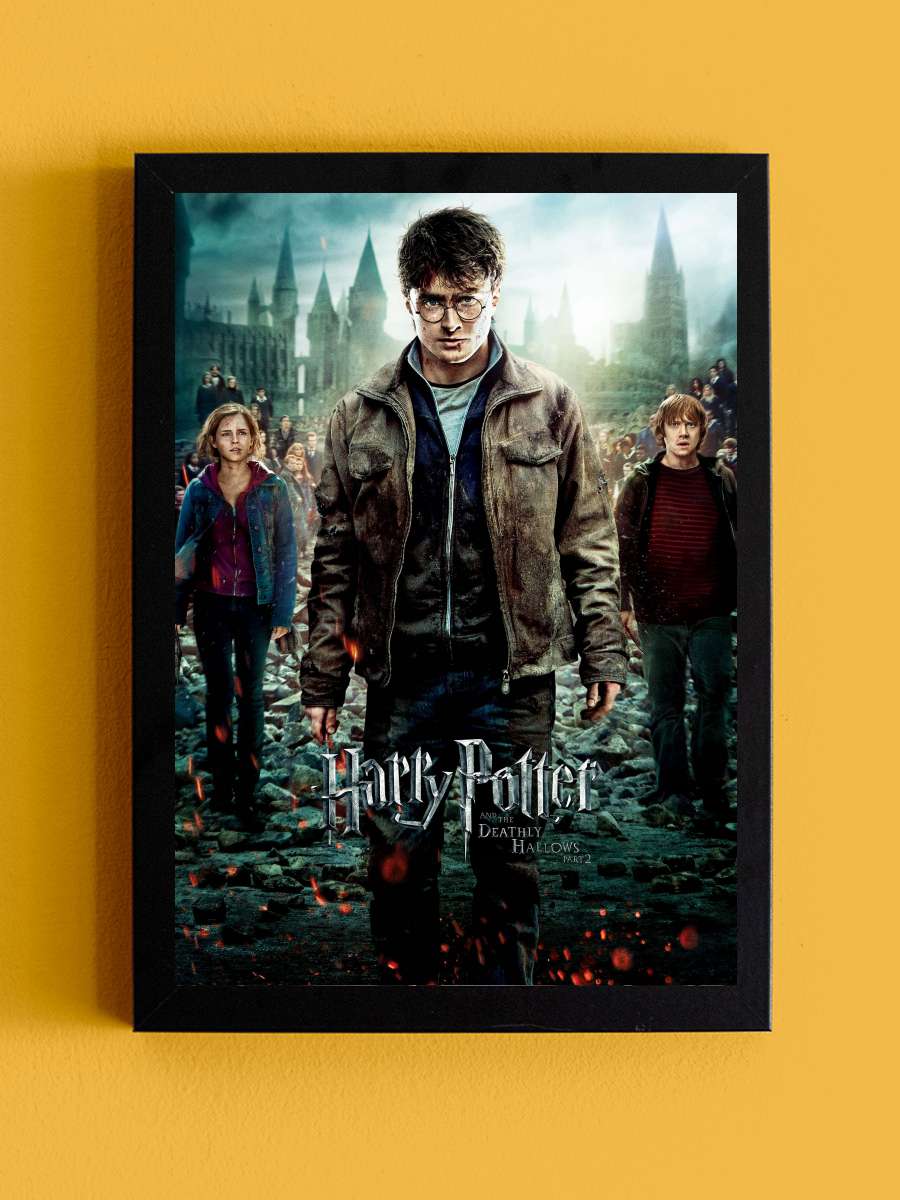 Harry Potter ve Ölüm Yadigârları: Bölüm 2 - Harry Potter and the Deathly Hallows: Part 2 Film Tablo Siyah Çerçeveli Film Poster Afiş Tablo