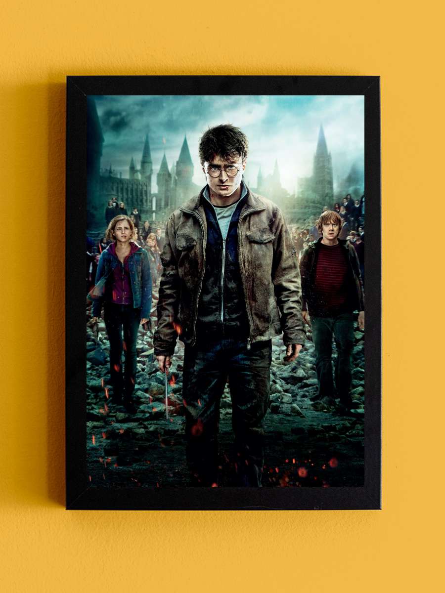 Harry Potter ve Ölüm Yadigârları: Bölüm 2 - Harry Potter and the Deathly Hallows: Part 2 Film Tablo Siyah Çerçeveli Film Poster Afiş Tablo