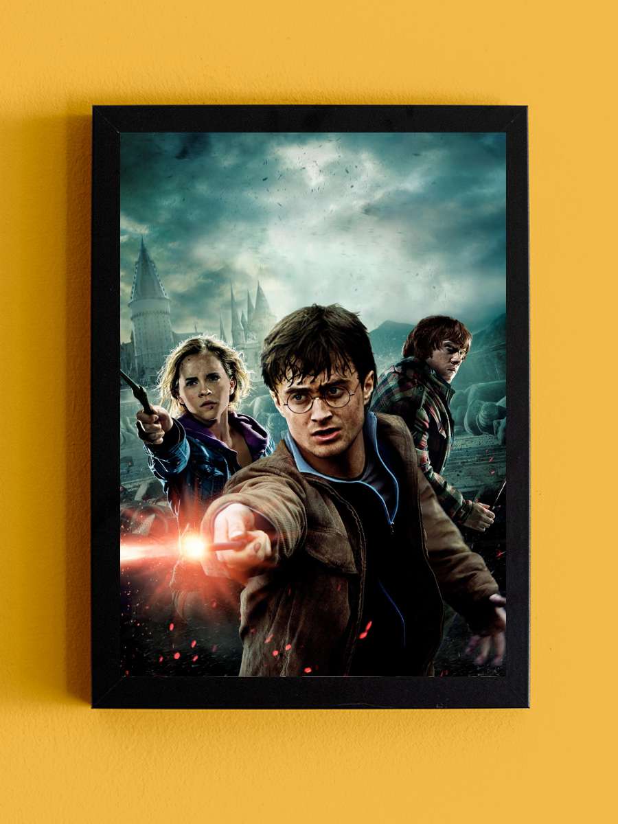 Harry Potter ve Ölüm Yadigârları: Bölüm 2 - Harry Potter and the Deathly Hallows: Part 2 Film Tablo Siyah Çerçeveli Film Poster Afiş Tablo