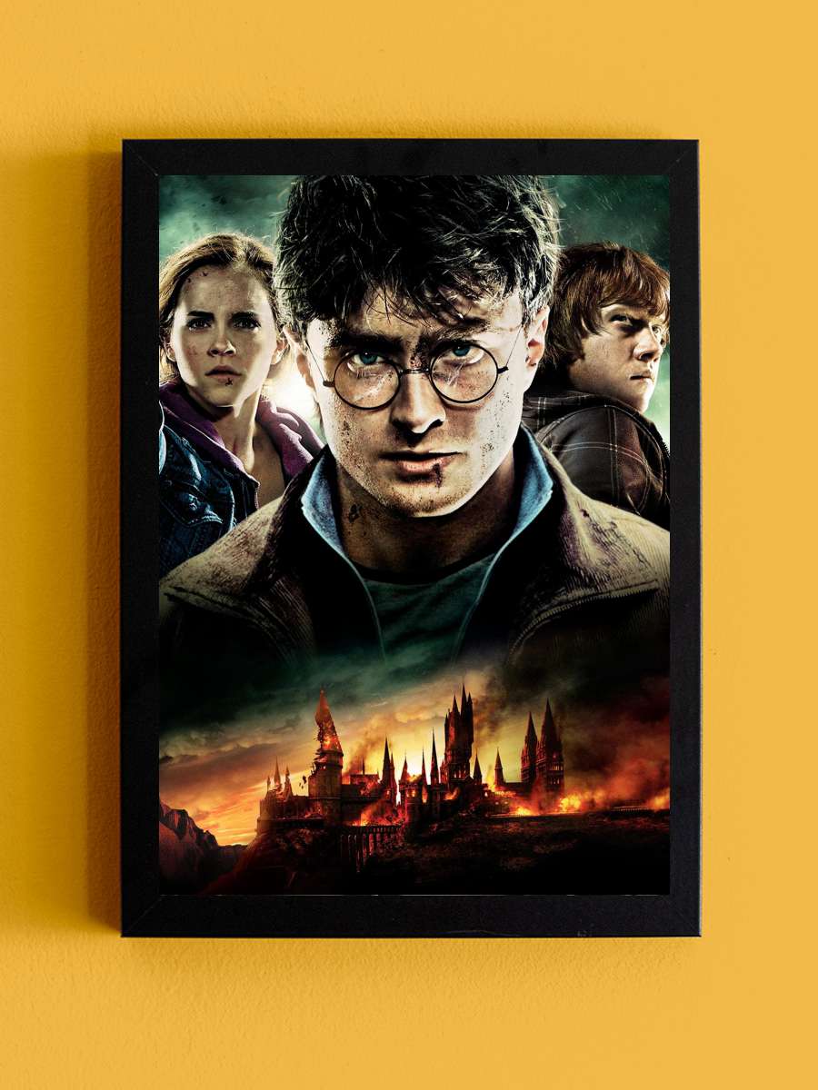 Harry Potter ve Ölüm Yadigârları: Bölüm 2 - Harry Potter and the Deathly Hallows: Part 2 Film Tablo Siyah Çerçeveli Film Poster Afiş Tablo