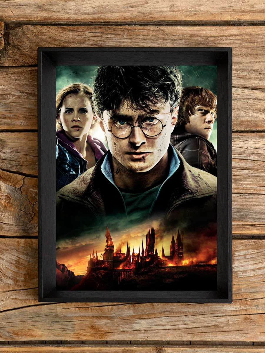 Harry Potter ve Ölüm Yadigârları: Bölüm 2 - Harry Potter and the Deathly Hallows: Part 2 Film Tablo Siyah Çerçeveli Film Poster Afiş Tablo