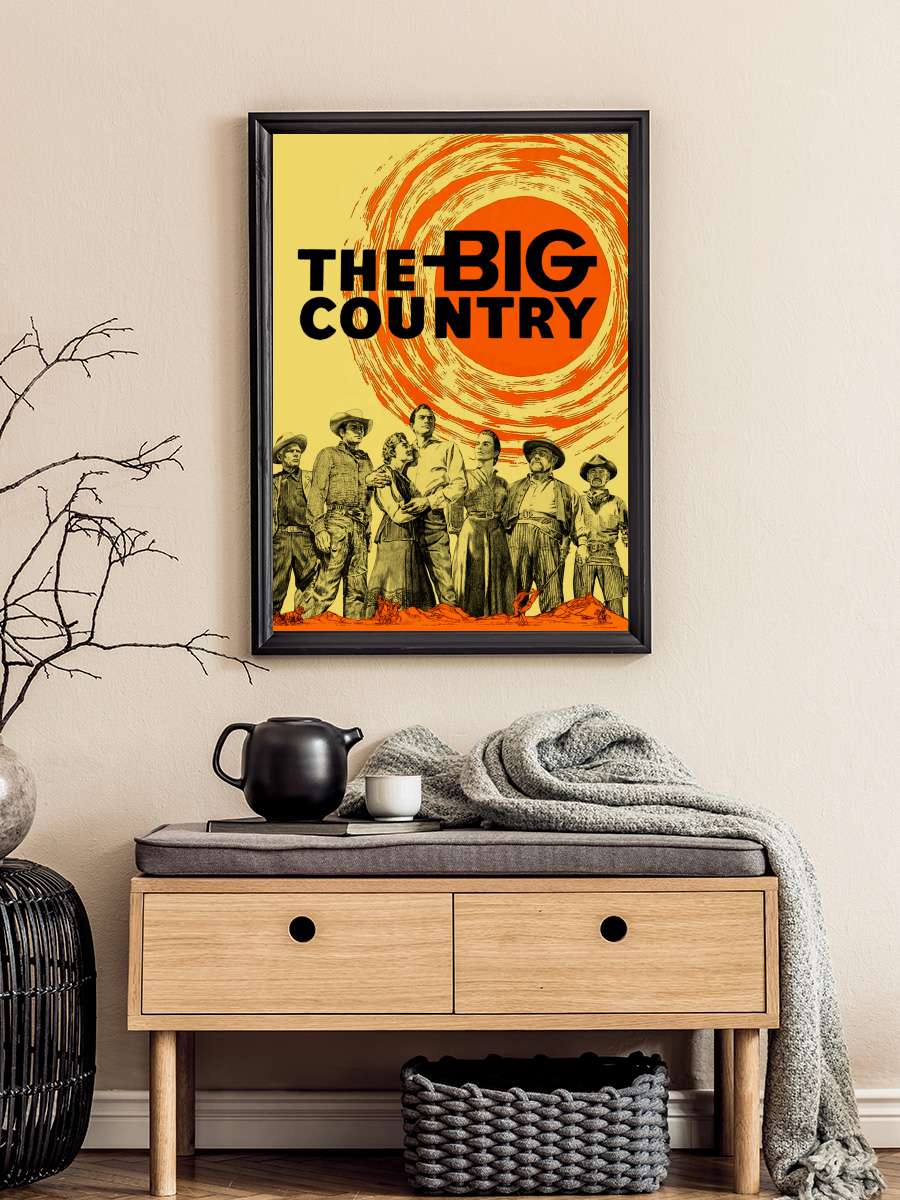 The Big Country Film Tablo Siyah Çerçeveli Film Poster Afiş Tablo