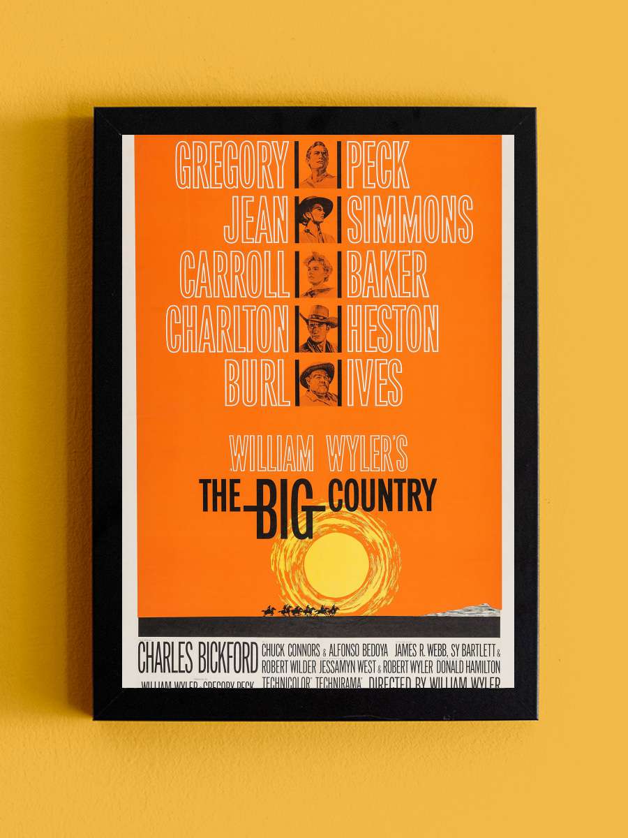 The Big Country Film Tablo Siyah Çerçeveli Film Poster Afiş Tablo