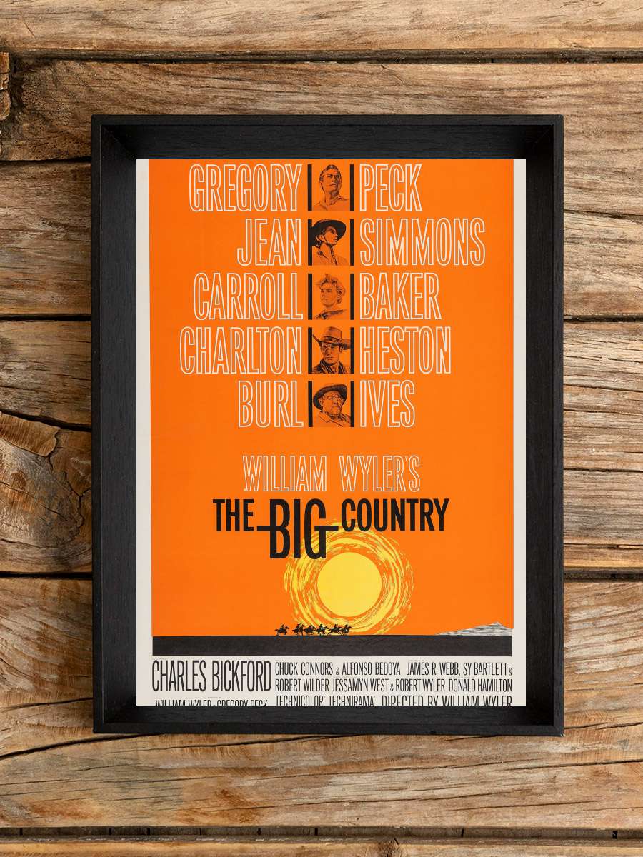 The Big Country Film Tablo Siyah Çerçeveli Film Poster Afiş Tablo