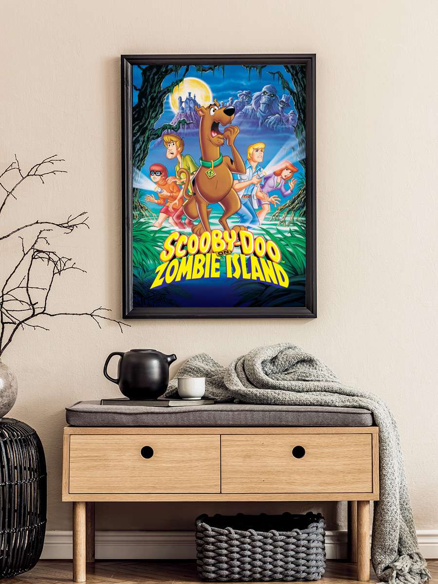 Scooby-Doo!: Zombi Adasında - Scooby-Doo on Zombie Island Film Tablo Siyah Çerçeveli Film Poster Afiş Tablo