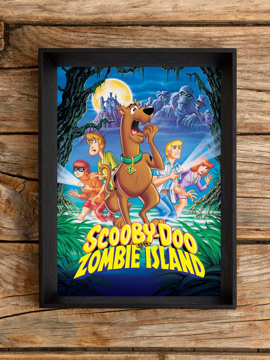 Scooby-Doo!: Zombi Adasında - Scooby-Doo on Zombie Island Film Tablo Siyah Çerçeveli Film Poster Afiş Tablo