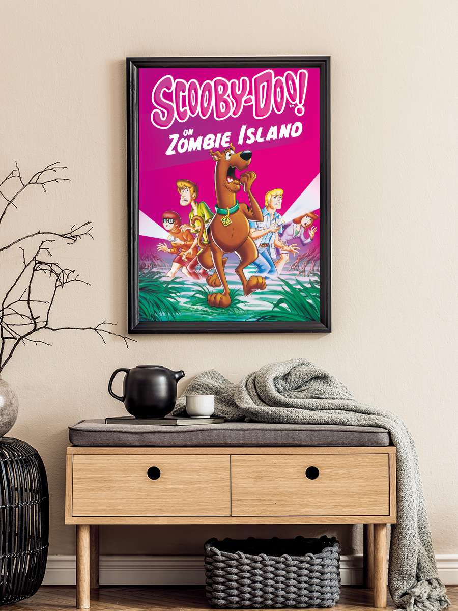 Scooby-Doo!: Zombi Adasında - Scooby-Doo on Zombie Island Film Tablo Siyah Çerçeveli Film Poster Afiş Tablo