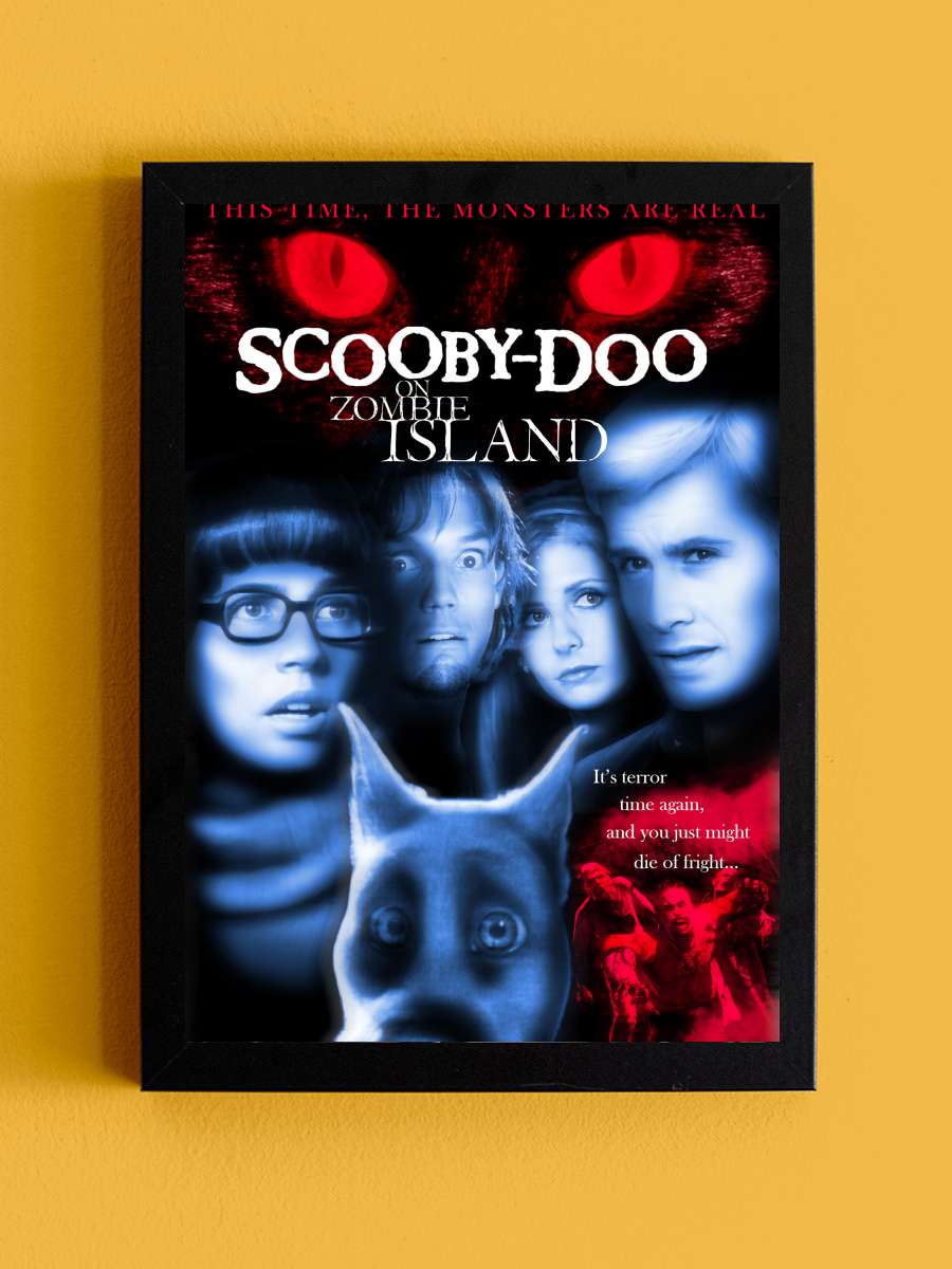 Scooby-Doo!: Zombi Adasında - Scooby-Doo on Zombie Island Film Tablo Siyah Çerçeveli Film Poster Afiş Tablo