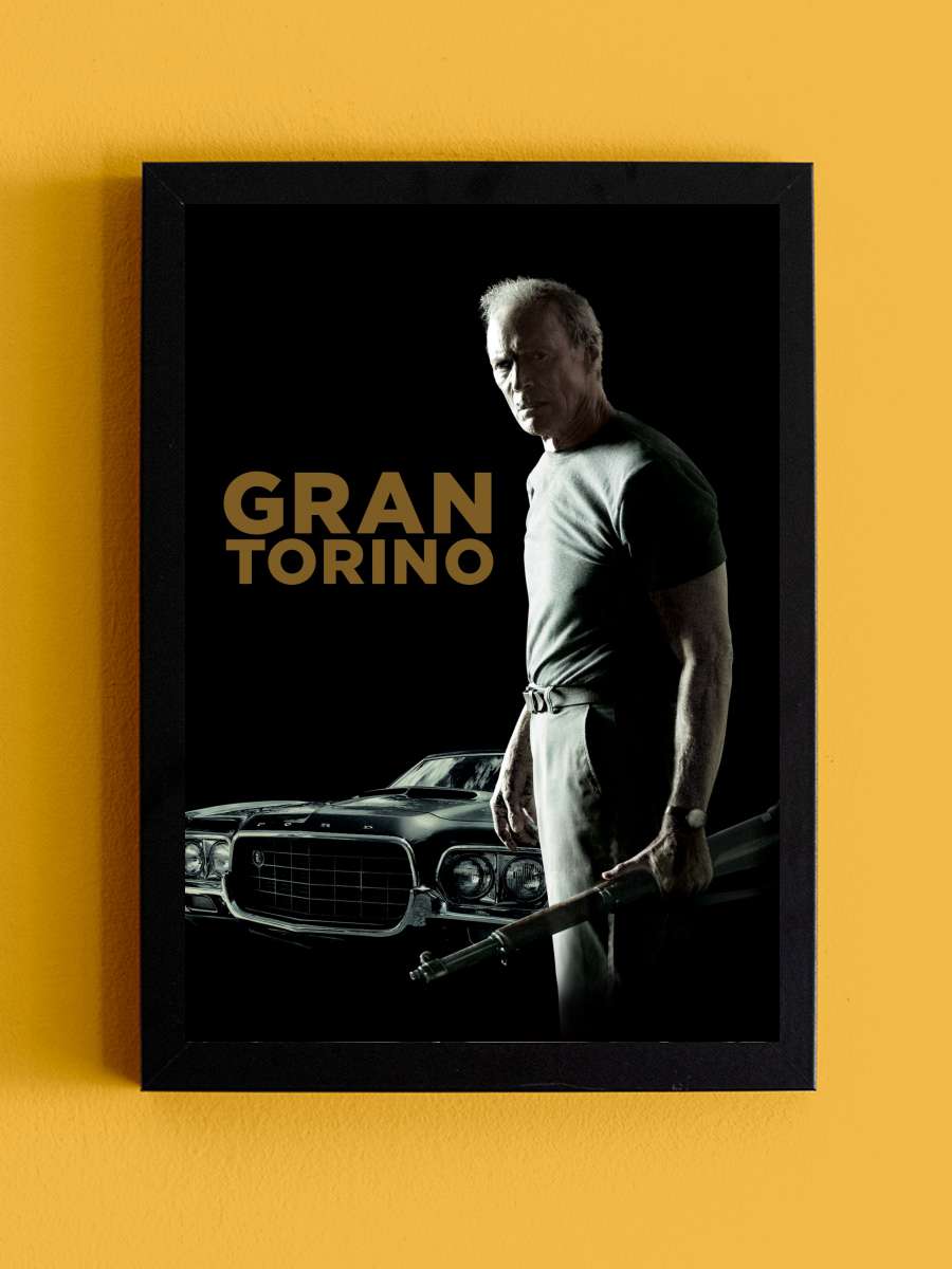 Gran Torino Film Tablo Siyah Çerçeveli Film Poster Afiş Tablo