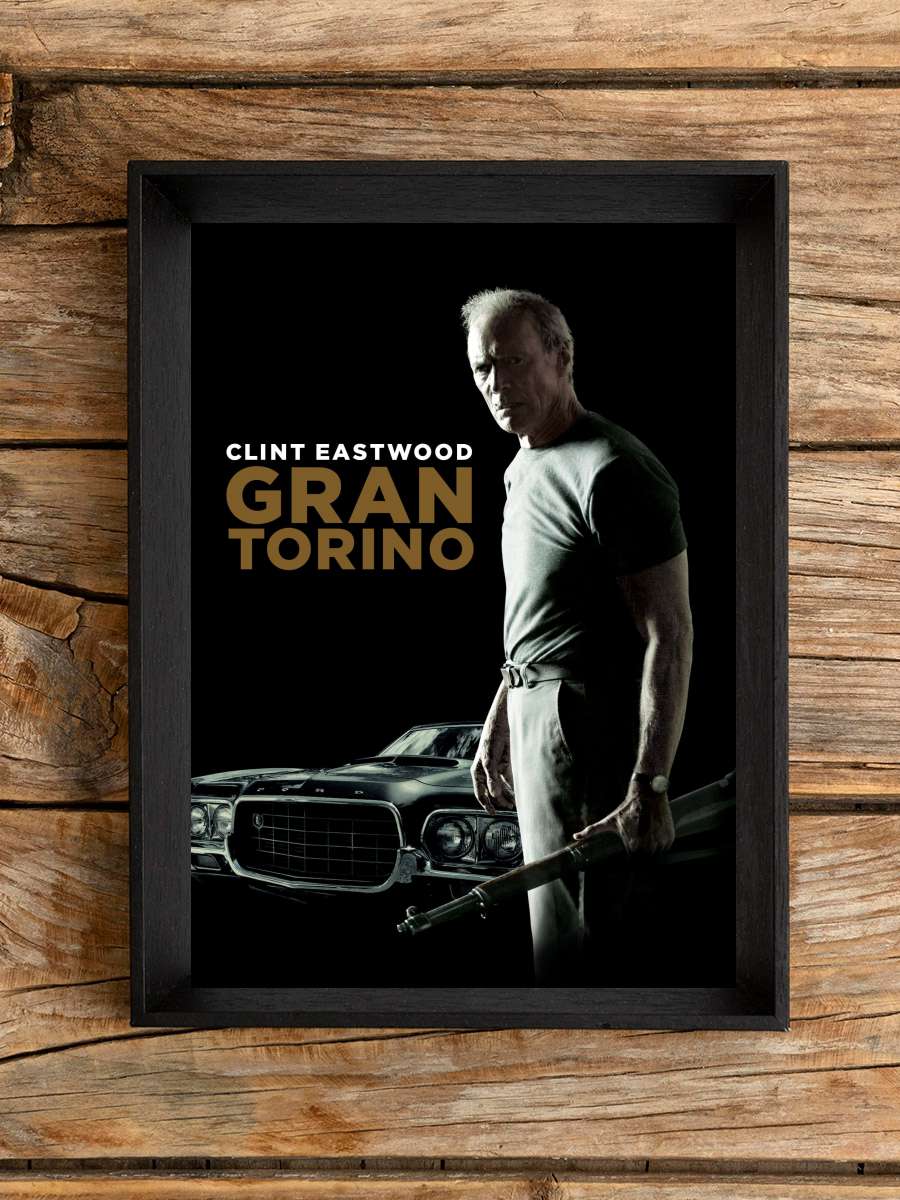 Gran Torino Film Tablo Siyah Çerçeveli Film Poster Afiş Tablo