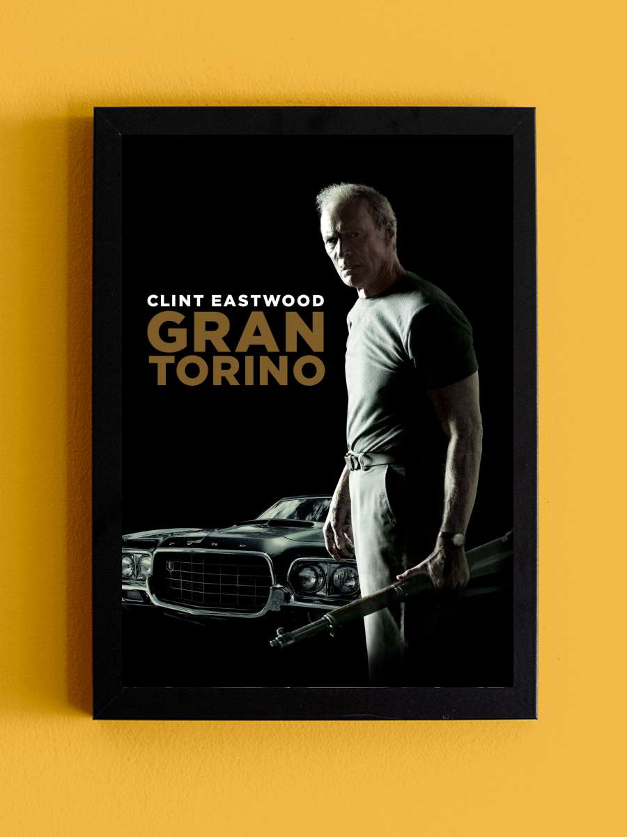 Gran Torino Film Tablo Siyah Çerçeveli Film Poster Afiş Tablo