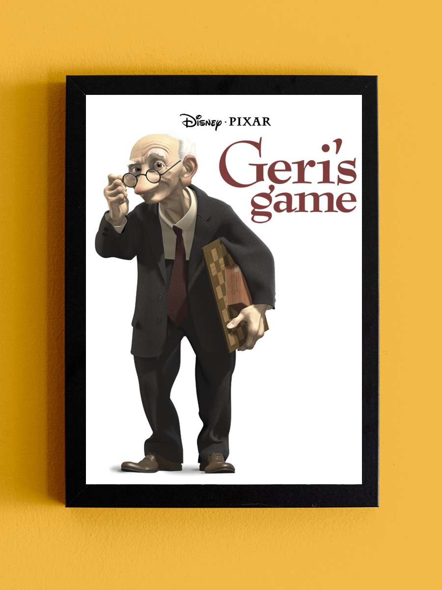 Geri'nin Oyunu - Geri's Game Film Tablo Siyah Çerçeveli Film Poster Afiş Tablo