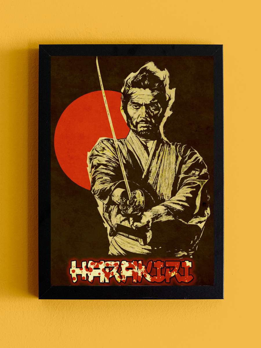 Harakiri - 切腹 Film Tablo Siyah Çerçeveli Film Poster Afiş Tablo