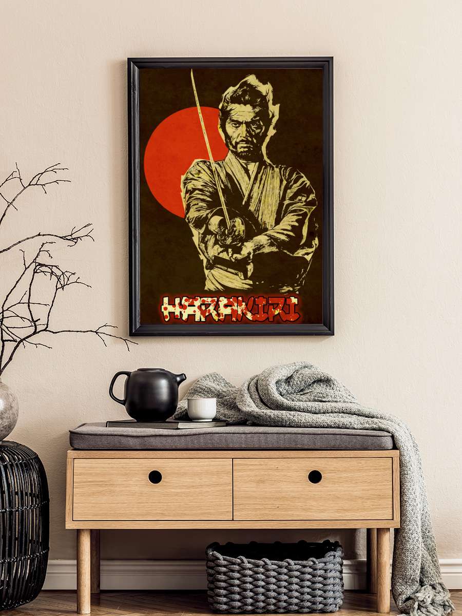 Harakiri - 切腹 Film Tablo Siyah Çerçeveli Film Poster Afiş Tablo