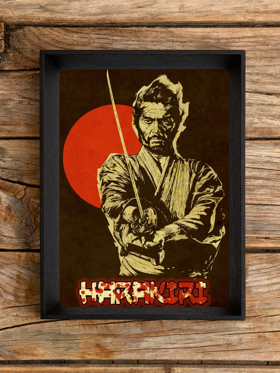 Harakiri - 切腹 Film Tablo Siyah Çerçeveli Film Poster Afiş Tablo