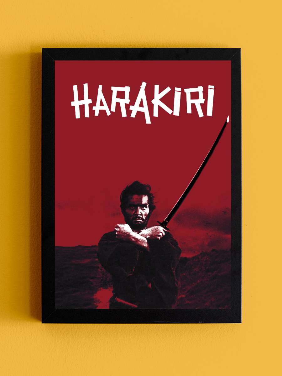 Harakiri - 切腹 Film Tablo Siyah Çerçeveli Film Poster Afiş Tablo