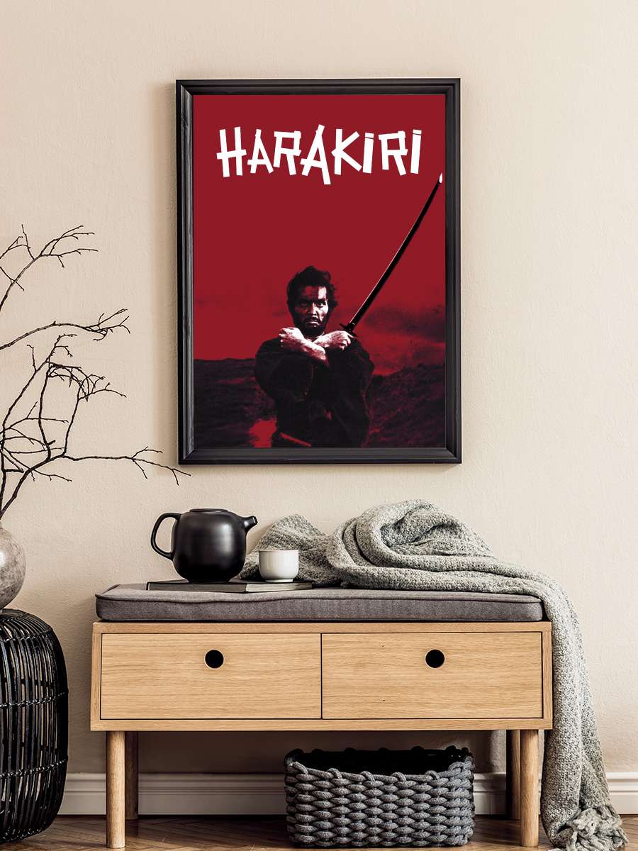 Harakiri - 切腹 Film Tablo Siyah Çerçeveli Film Poster Afiş Tablo