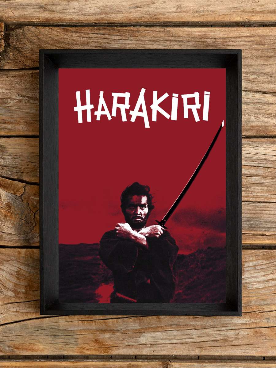 Harakiri - 切腹 Film Tablo Siyah Çerçeveli Film Poster Afiş Tablo