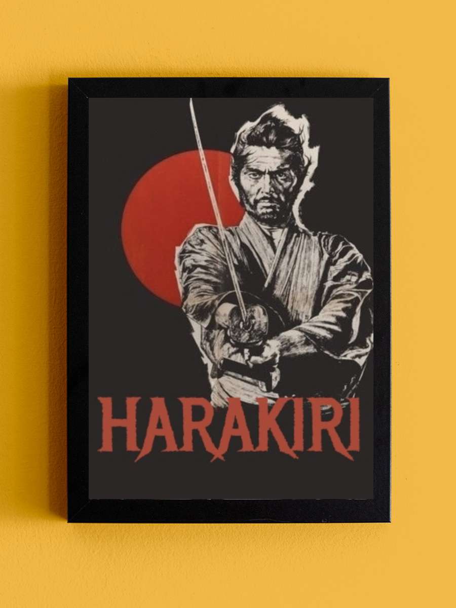 Harakiri - 切腹 Film Tablo Siyah Çerçeveli Film Poster Afiş Tablo