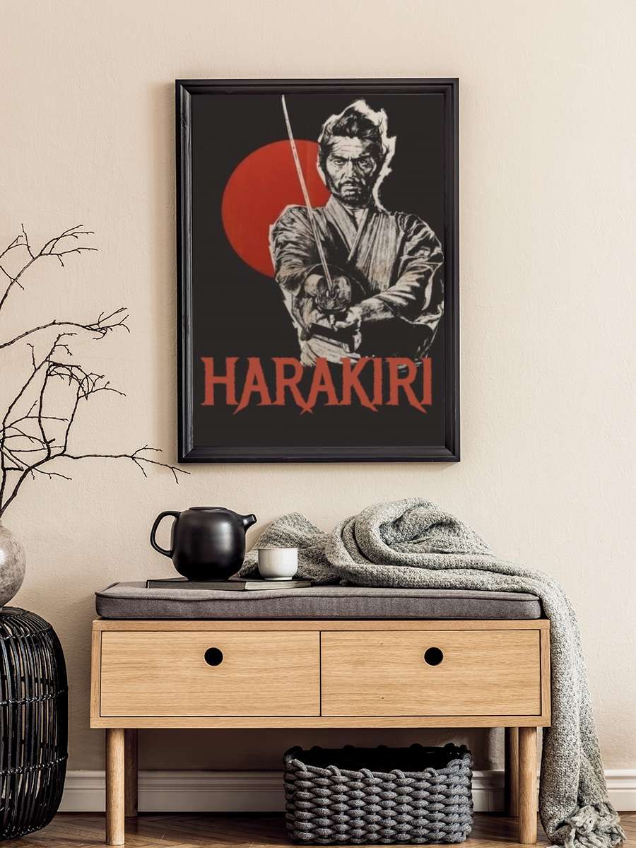 Harakiri - 切腹 Film Tablo Siyah Çerçeveli Film Poster Afiş Tablo