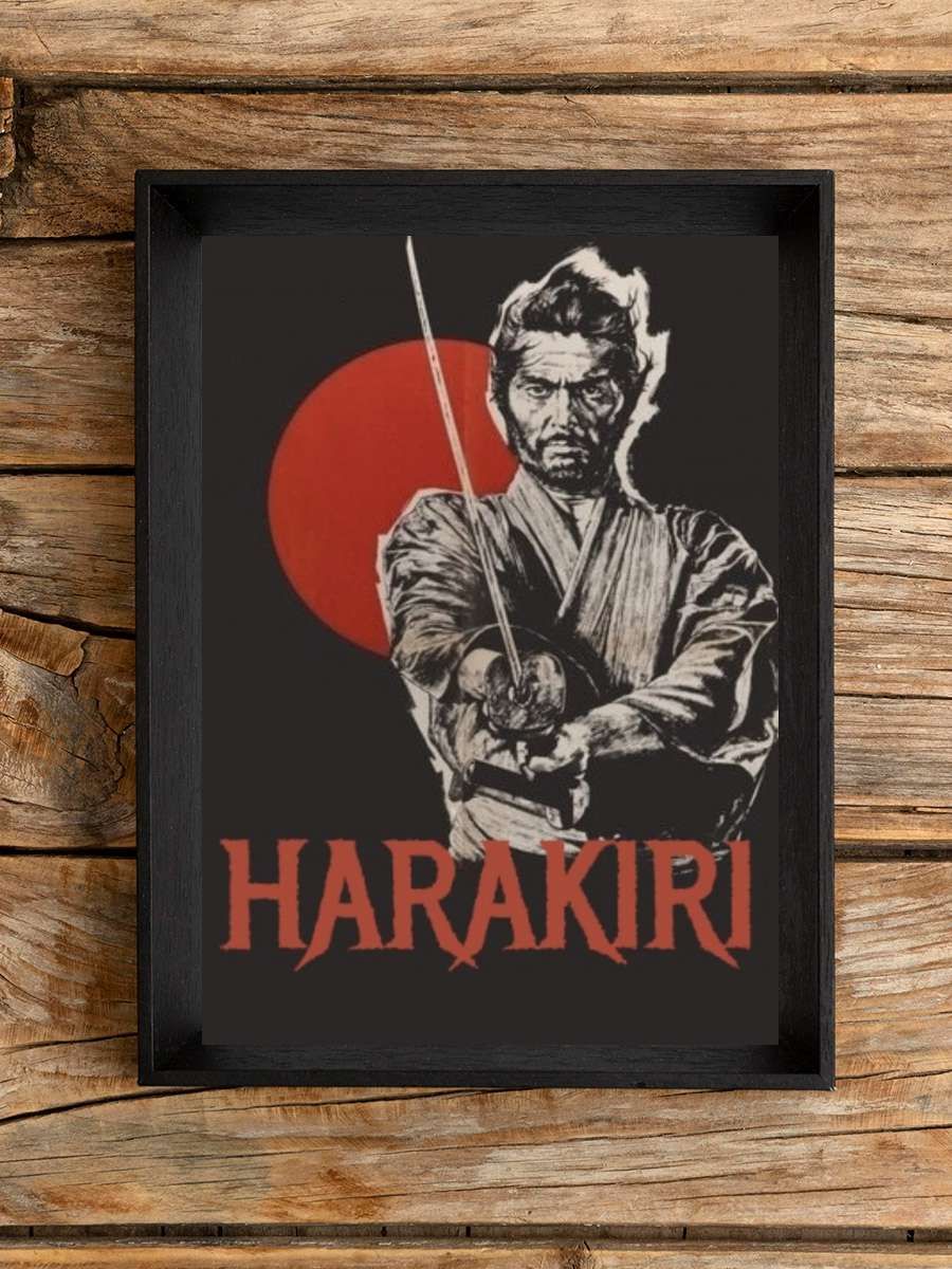 Harakiri - 切腹 Film Tablo Siyah Çerçeveli Film Poster Afiş Tablo