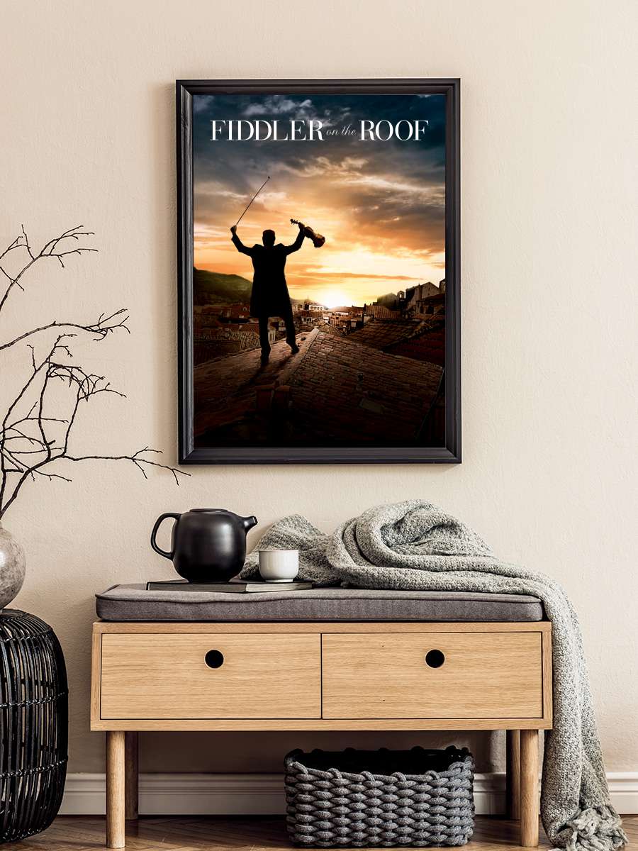 Damdaki Kemancı - Fiddler on the Roof Film Tablo Siyah Çerçeveli Film Poster Afiş Tablo