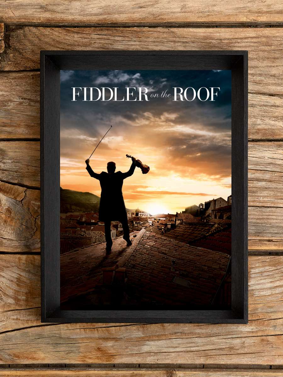 Damdaki Kemancı - Fiddler on the Roof Film Tablo Siyah Çerçeveli Film Poster Afiş Tablo