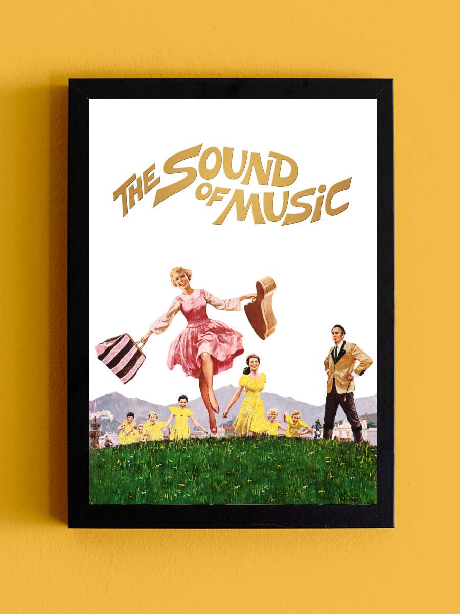 Neşeli Günler - The Sound of Music Film Tablo Siyah Çerçeveli Film Poster Afiş Tablo