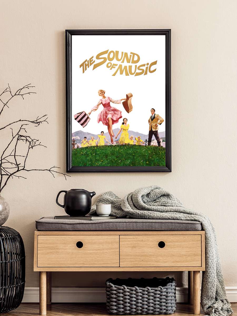 Neşeli Günler - The Sound of Music Film Tablo Siyah Çerçeveli Film Poster Afiş Tablo