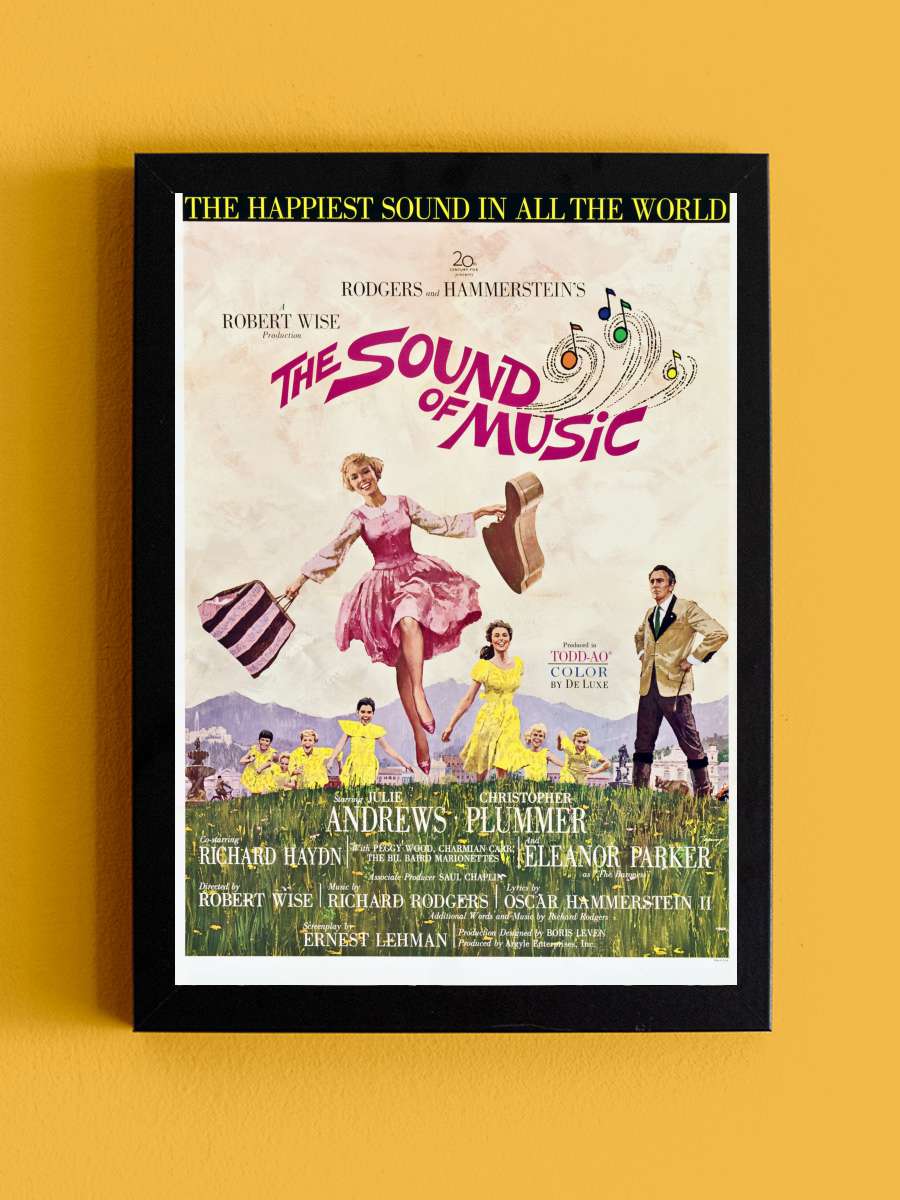 Neşeli Günler - The Sound of Music Film Tablo Siyah Çerçeveli Film Poster Afiş Tablo