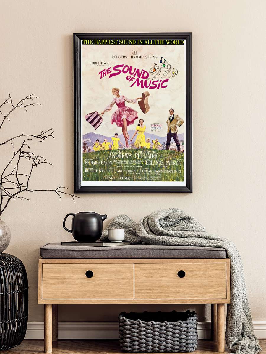 Neşeli Günler - The Sound of Music Film Tablo Siyah Çerçeveli Film Poster Afiş Tablo