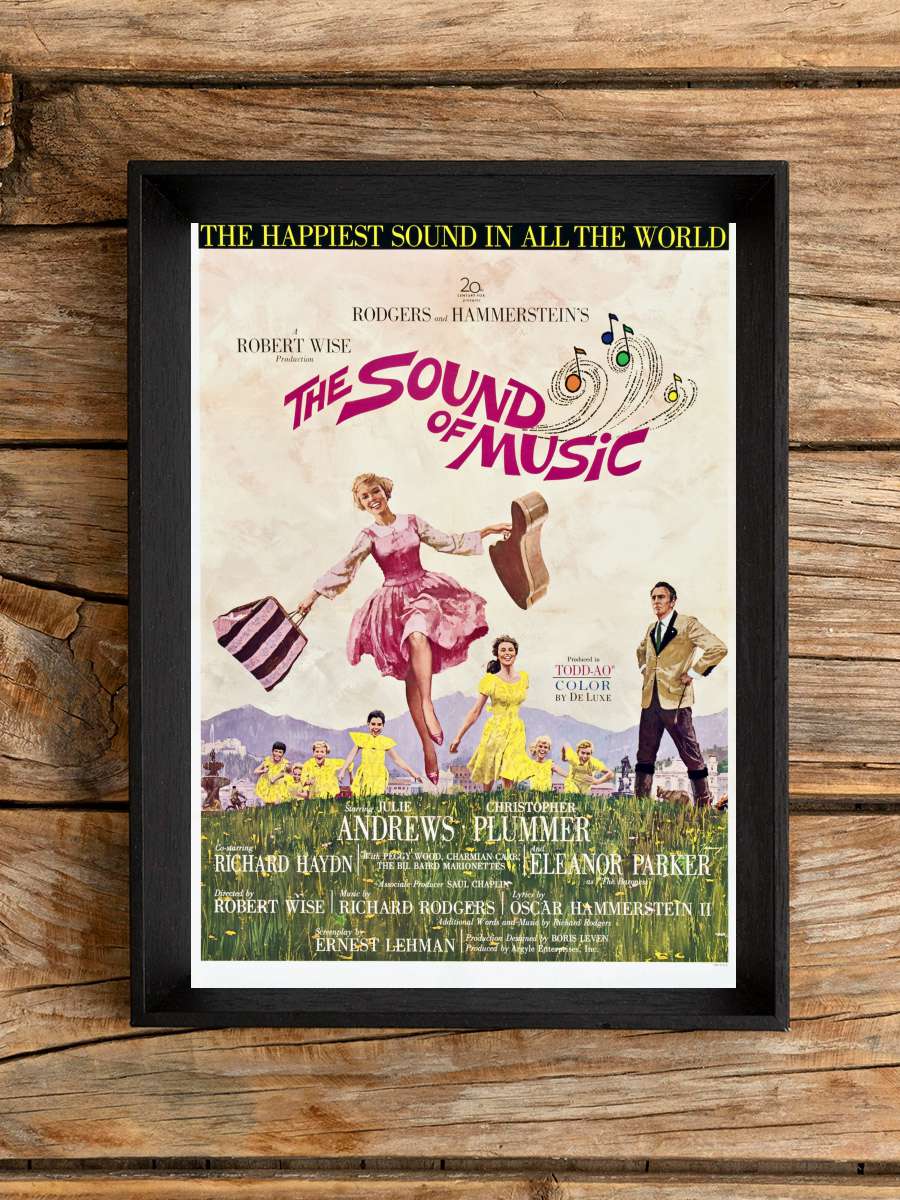 Neşeli Günler - The Sound of Music Film Tablo Siyah Çerçeveli Film Poster Afiş Tablo