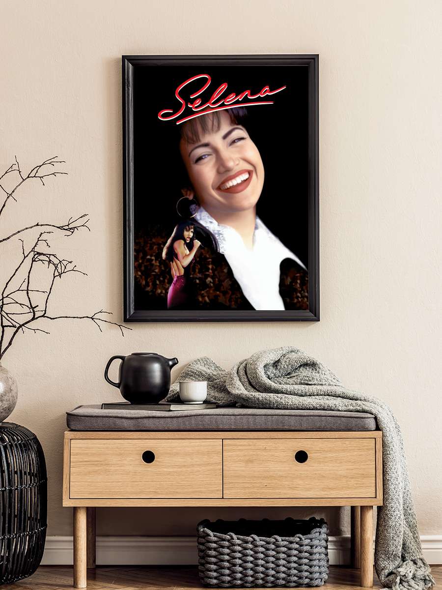 Selena Film Tablo Siyah Çerçeveli Film Poster Afiş Tablo