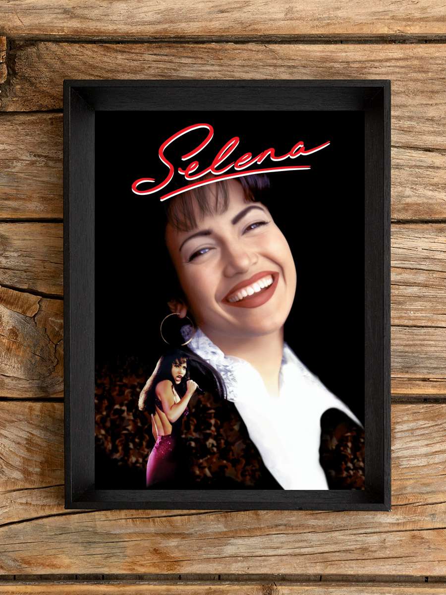 Selena Film Tablo Siyah Çerçeveli Film Poster Afiş Tablo