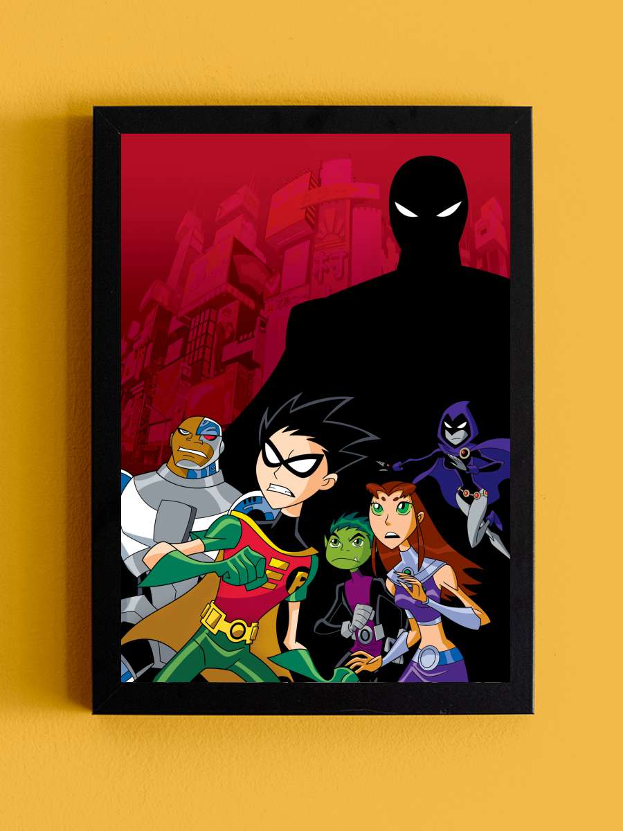 Teen Titans: Trouble in Tokyo Film Tablo Siyah Çerçeveli Film Poster Afiş Tablo