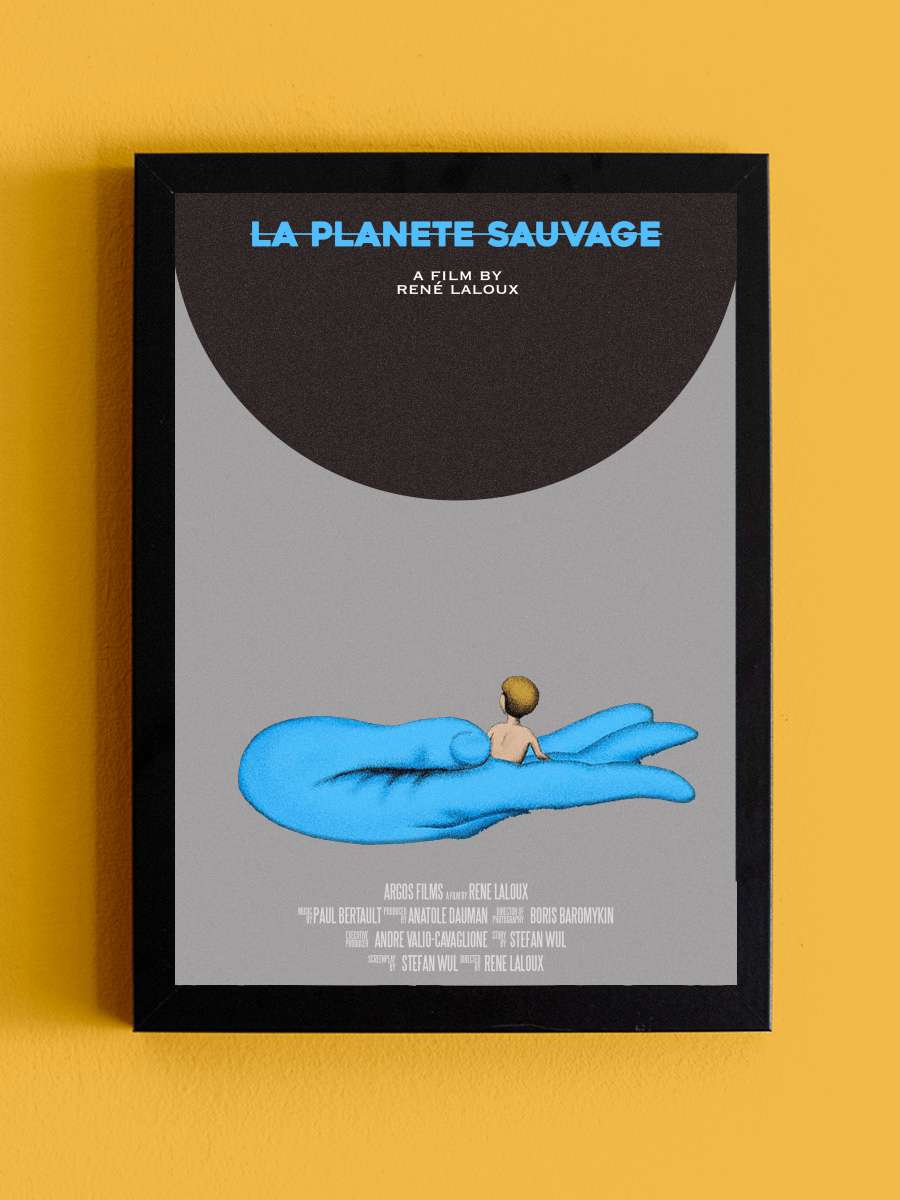 Vahşi Gezegen - La Planète sauvage Film Tablo Siyah Çerçeveli Film Poster Afiş Tablo