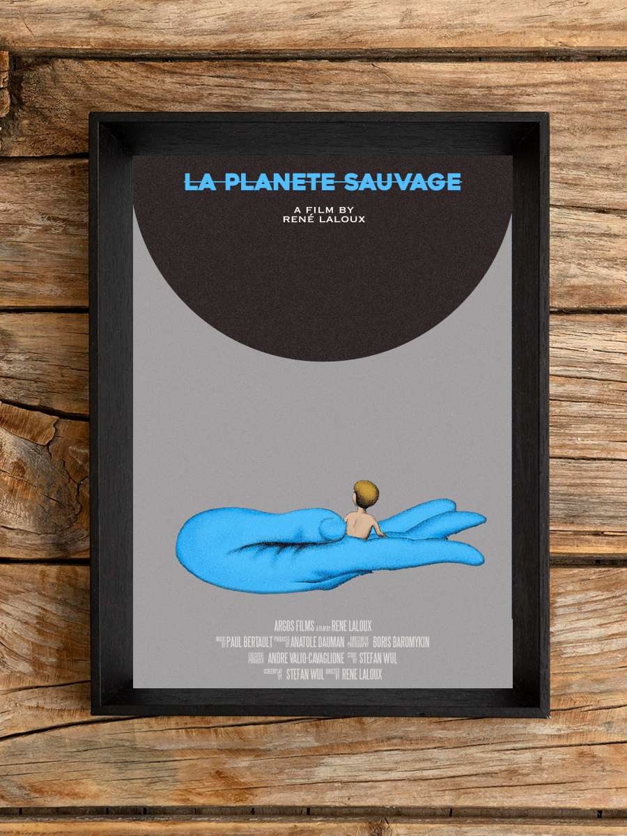 Vahşi Gezegen - La Planète sauvage Film Tablo Siyah Çerçeveli Film Poster Afiş Tablo