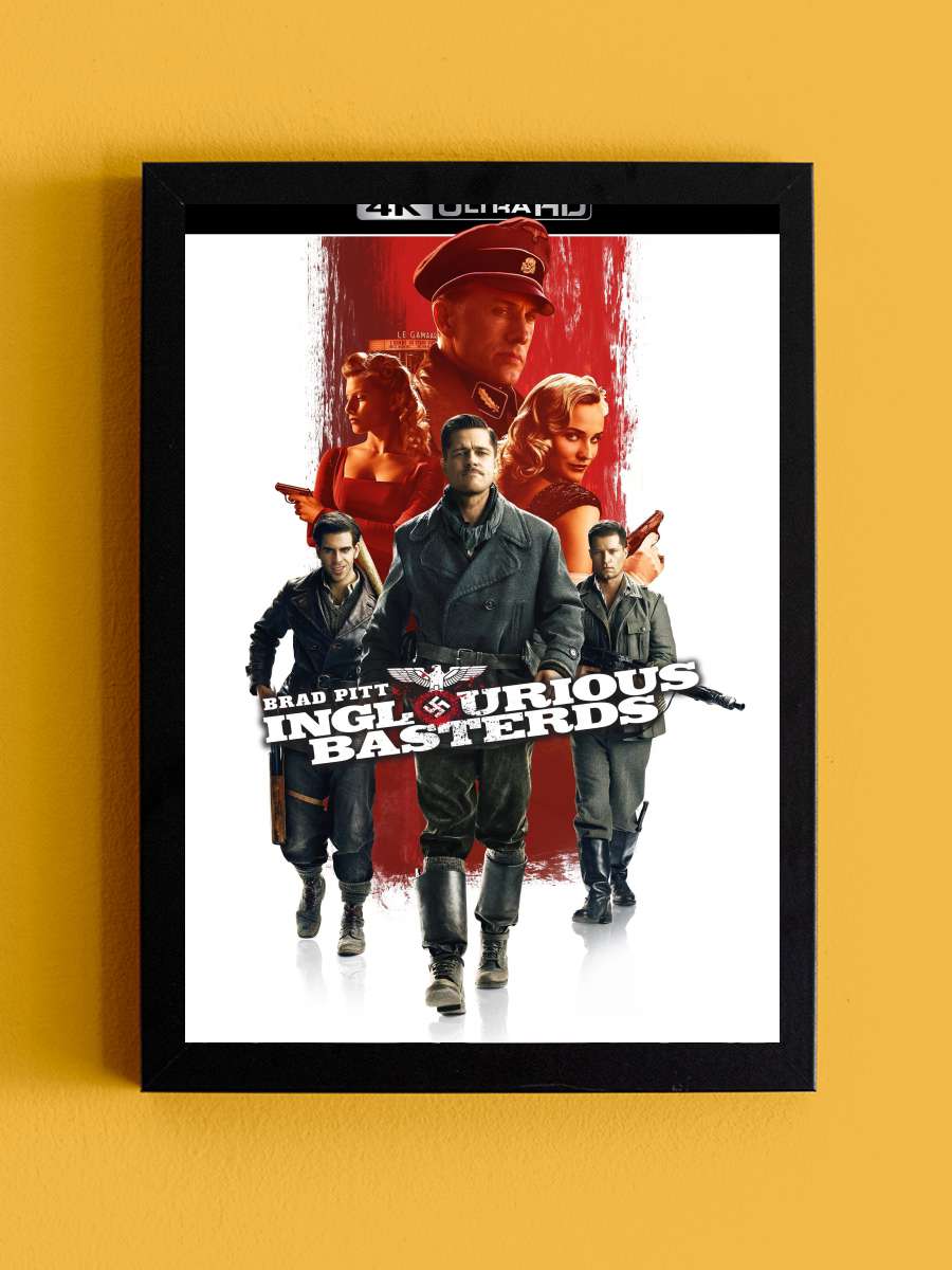 Soysuzlar Çetesi - Inglourious Basterds Film Tablo Siyah Çerçeveli Film Poster Afiş Tablo