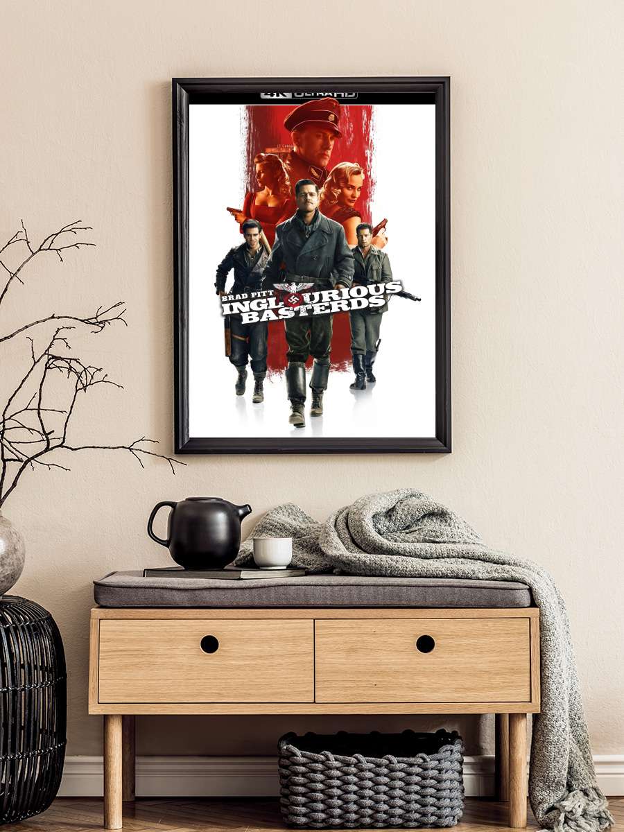 Soysuzlar Çetesi - Inglourious Basterds Film Tablo Siyah Çerçeveli Film Poster Afiş Tablo