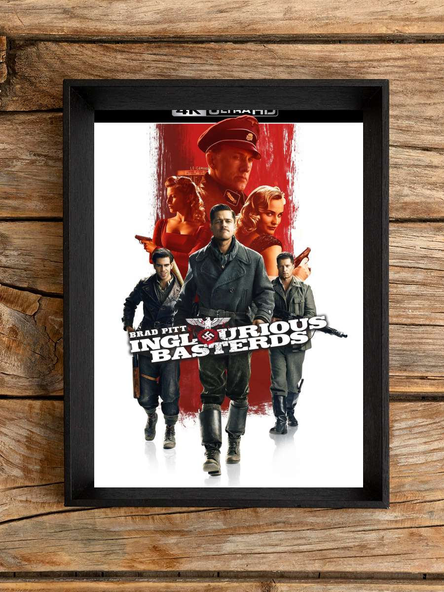 Soysuzlar Çetesi - Inglourious Basterds Film Tablo Siyah Çerçeveli Film Poster Afiş Tablo