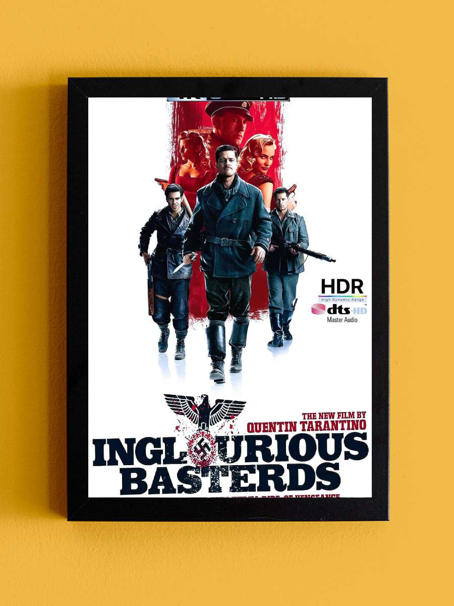 Soysuzlar Çetesi - Inglourious Basterds Film Tablo Siyah Çerçeveli Film Poster Afiş Tablo