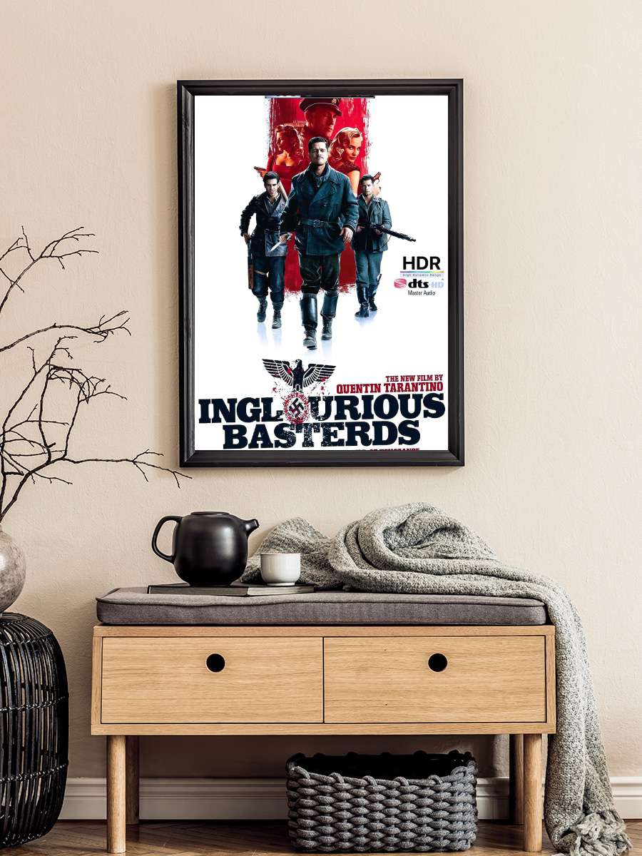 Soysuzlar Çetesi - Inglourious Basterds Film Tablo Siyah Çerçeveli Film Poster Afiş Tablo