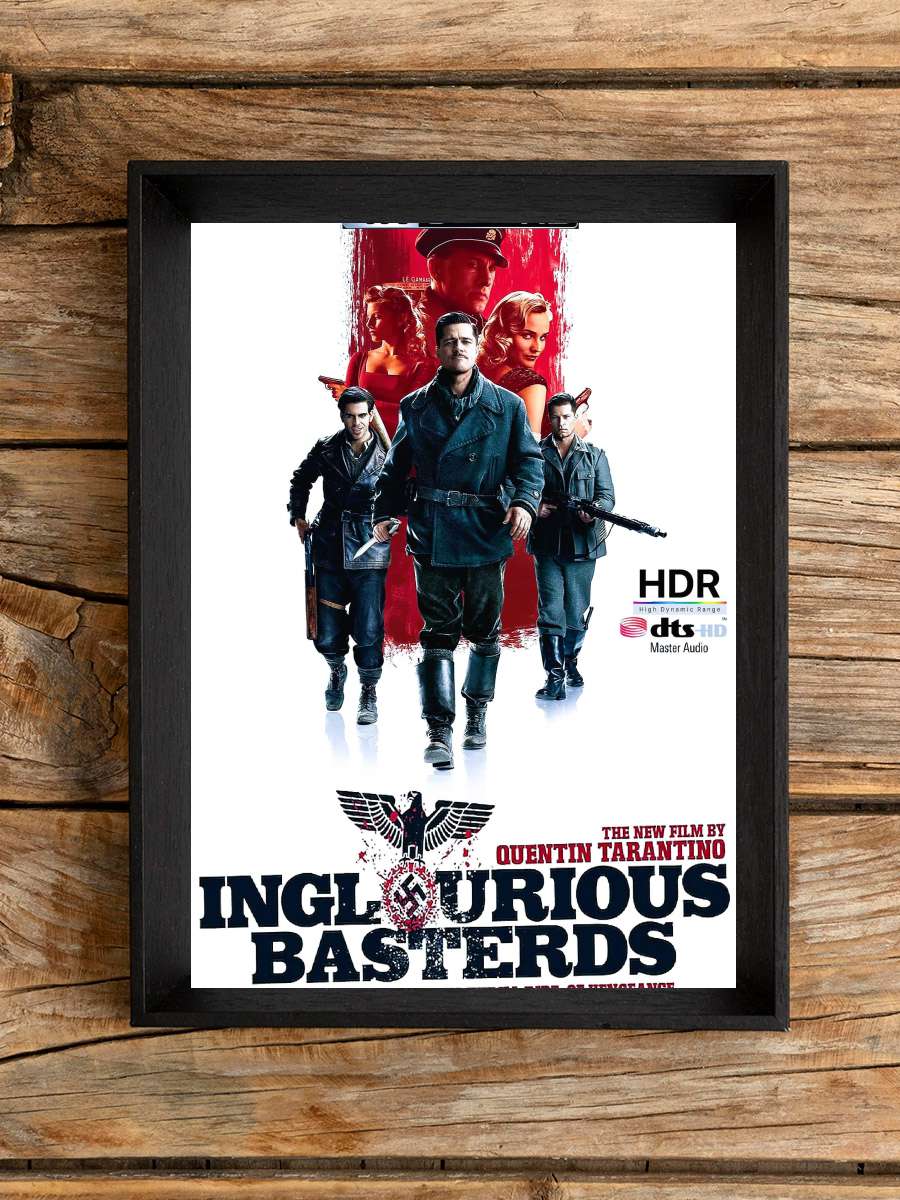 Soysuzlar Çetesi - Inglourious Basterds Film Tablo Siyah Çerçeveli Film Poster Afiş Tablo