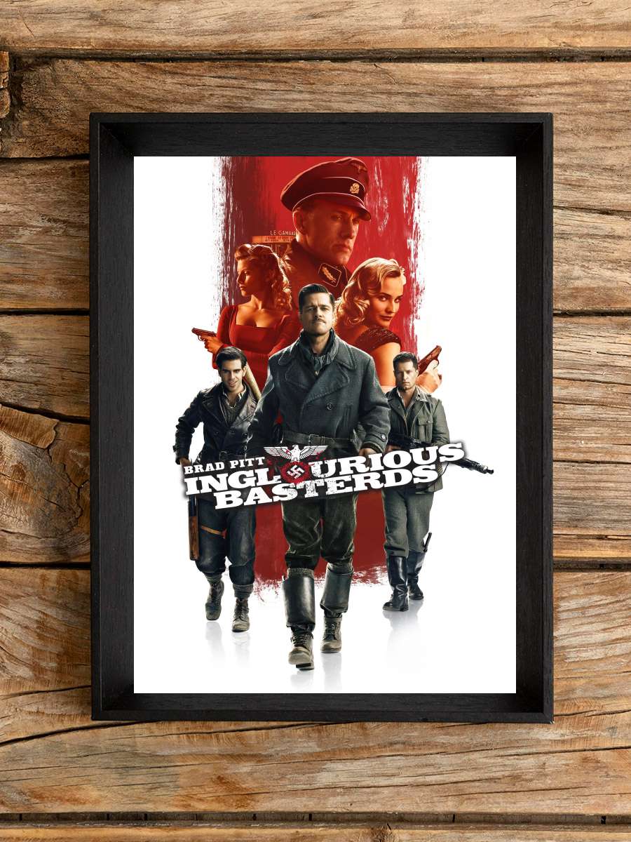 Soysuzlar Çetesi - Inglourious Basterds Film Tablo Siyah Çerçeveli Film Poster Afiş Tablo