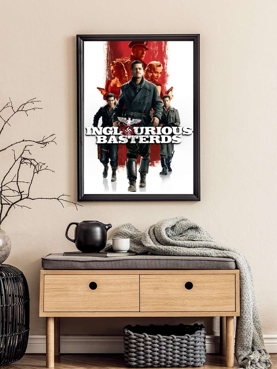 Soysuzlar Çetesi - Inglourious Basterds Film Tablo Siyah Çerçeveli Film Poster Afiş Tablo